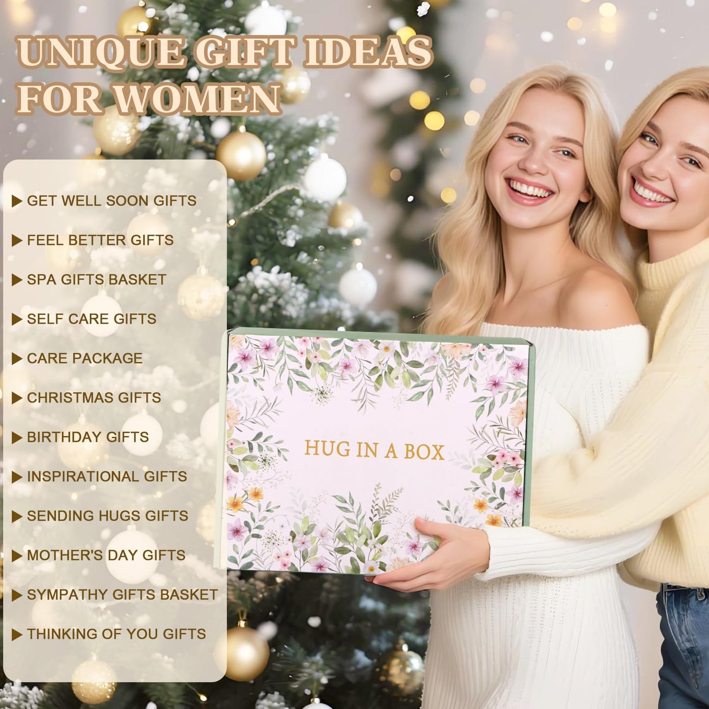 Get Well Soon Gift Baskets for Women, Self Care Gifts for Women Birthday, Spa Thinking of You Care Package Sending Sunshine Sunflower Gifts, After Surgery Sympathy Christmas Gift Ideas for Mom Friend