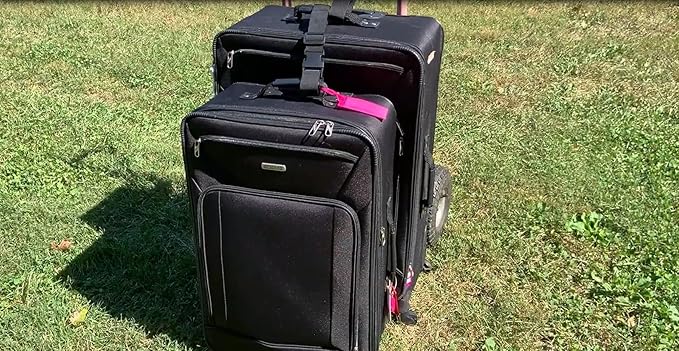 4Pack Luggage Straps Add Bag Straps to Connect Two Suitcases, Adjustable Luggage Belt Connector for Carry On, Travel Attachment Accessories for Connect Your 3 Luggages 4 Color