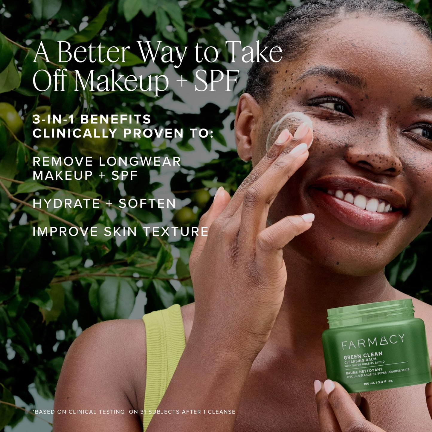 Farmacy Favorites Skin Care Set - Includes Green Clean Cleansing Balm, Wake Up Honey Eye Cream, Honey Halo Face Moisturizer & Lip Smoothie - Travel Size Skincare for Healthy, Glowing Skin (4 Count)