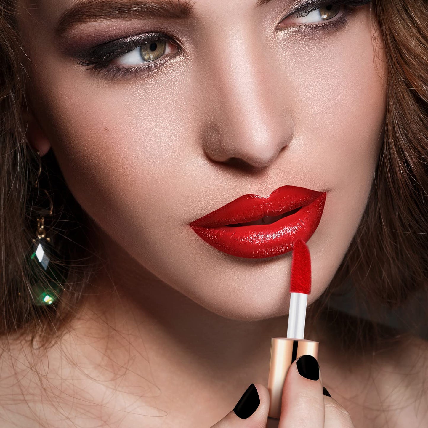 Patelai 100 Pieces 1.2 ml Clear Mini Lip Gloss Tube Refillable Empty Lip Balm Gloss Containers for Women Girls DIY Makeup, Rose Gold