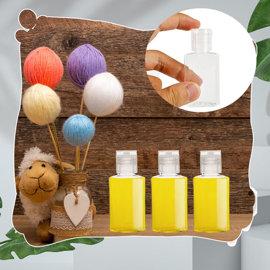 110 Pcs 1 oz Travel Plastic Bottles Mini Clear Bottles with Flip Caps Empty Hand Sanitizer Container Portable Refillable Containers for Shower Gel Face Creams Body Lotions