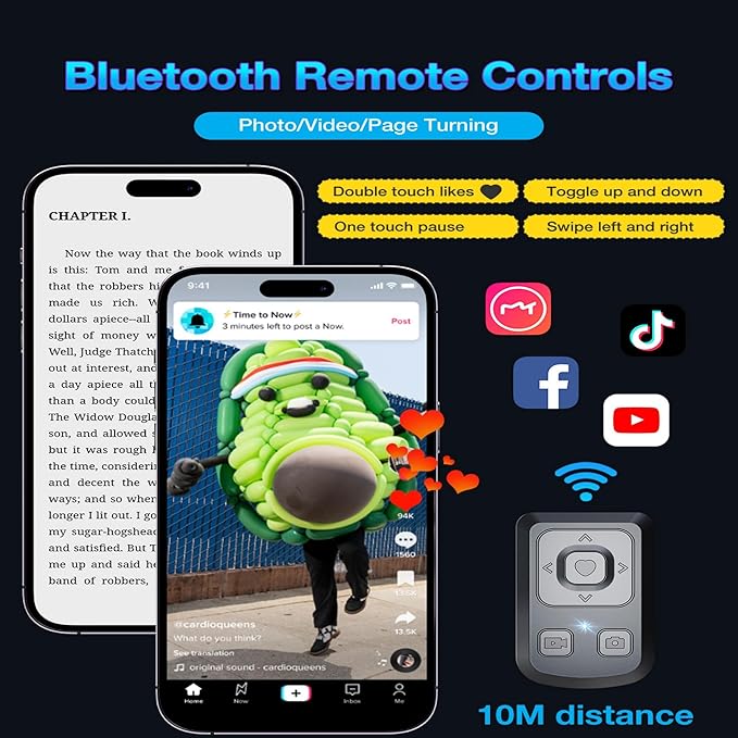 2025 Upgraded 57” Auto Face Tracking Tripod 360 Rotation Facial Recognition Tripod for iPhone with Light AI Face Following Tripods with Remote and Gesture Control for TikTok Vlogging Live Streaming