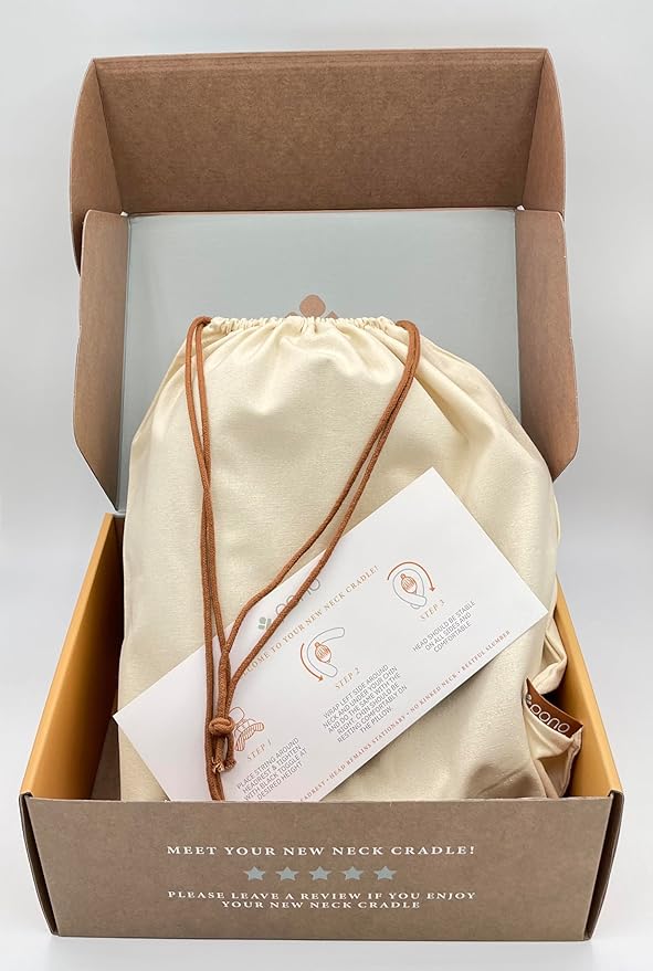 Pono Neck Cradle Travel Pillow (Patented): Memory Foam, Ergonomic 360° Adjustable Support, Prevents Head Nods. Infinity Shape Fits All Adults. Foldable Design for Easy Portability (Twilight Slate)