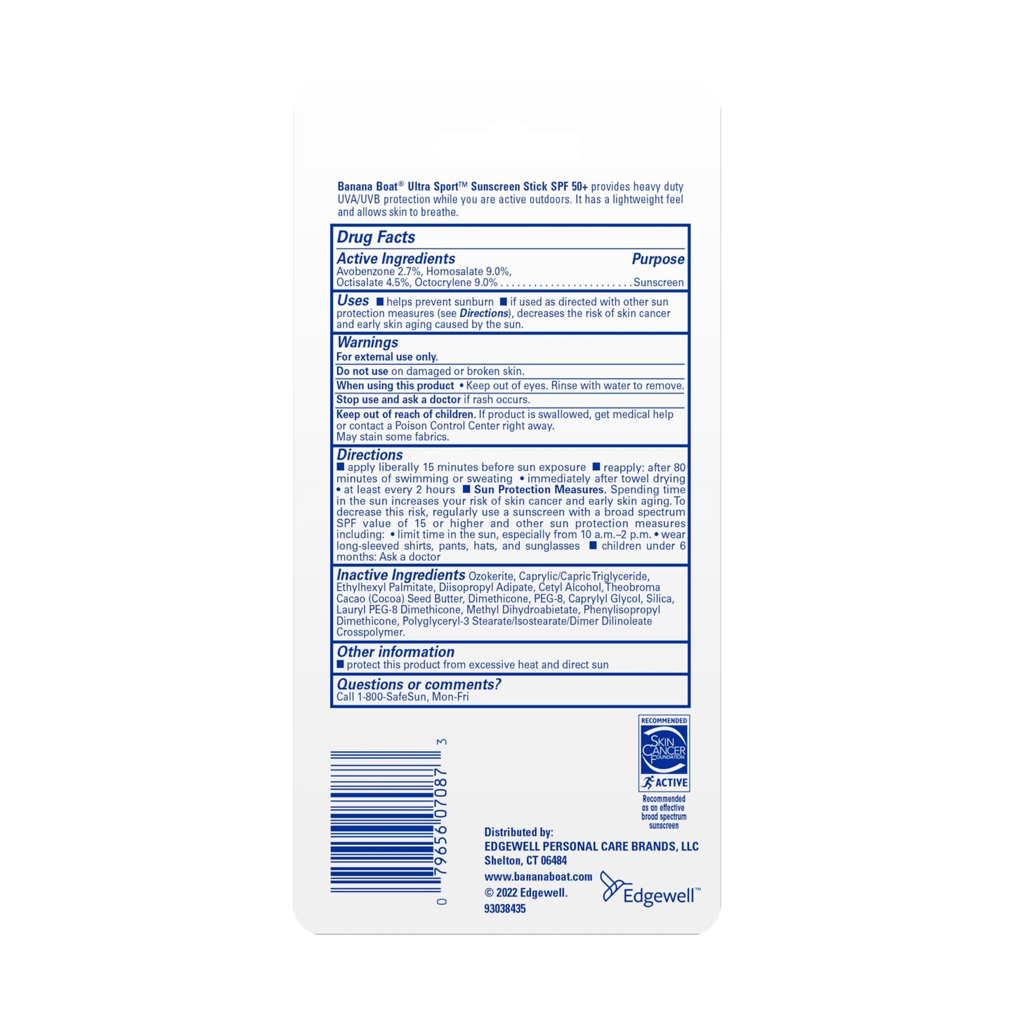 Banana Boat Sport Ultra Sunscreen Stick SPF 50, 1.5oz | Travel Size Sunscreen, Mini SPF Stick Sunblock, Oxybenzone-Free, 1.5oz