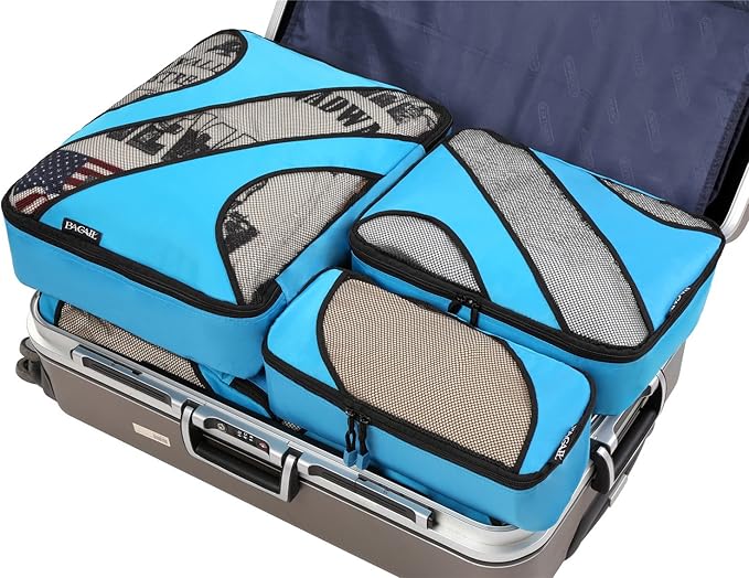 BAGAIL 6 Set Packing Cubes,Travel Luggage Packing Organizers