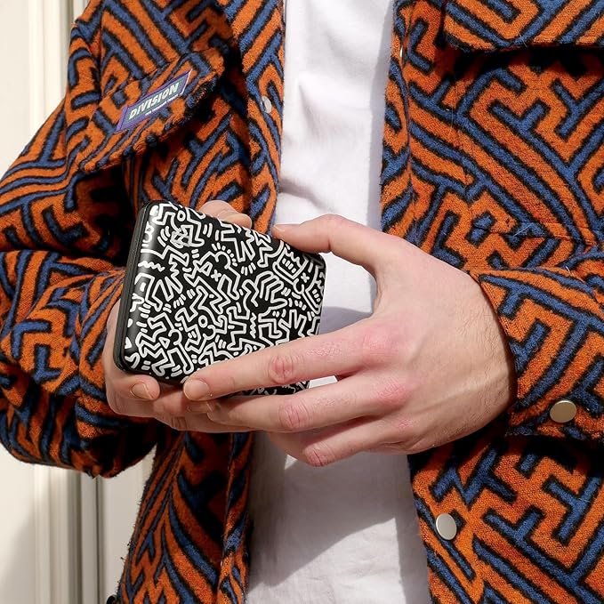 Aluminum wallet, Large capacity with metal lock, RFID Protection against fraud and demagnetization, Smart Case OSLO Large model