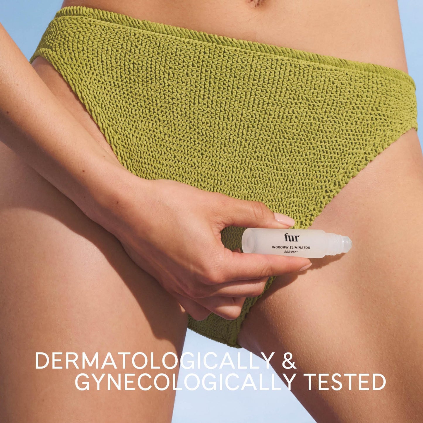 Fur Ingrown Eliminator Serum Rollerball Travel Size - Powerful Ingrown Hair Treatment Serum With AHAs and BHAs to Treat Ingrown Hairs and Bumps, Hydrates and Soothes Irritated Skin - 10 ml