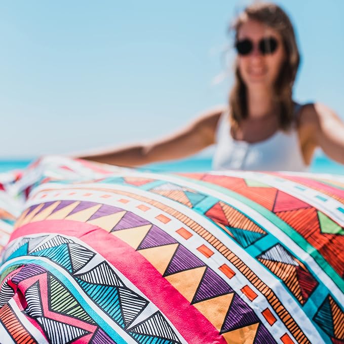 4Monster Microfiber Beach Towel Quick Dry,Super Absorbent Lightweight Travel Towel for Swimmers, Sand Free Camping Towel, Beach Towels for Pool,Swim,Water Sports,Yoga