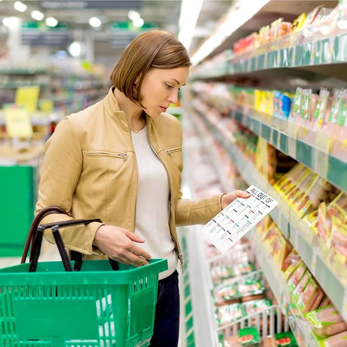 Kamoy All Out Of Grocery List Magnet Pad for Fridge, Shopping List Notepad for Fridge Magnets with Frutis/Vegetables/Canned Goods/Frozen Foods… Grocery List Notepad for Fridge B5(6.5"*8.5")