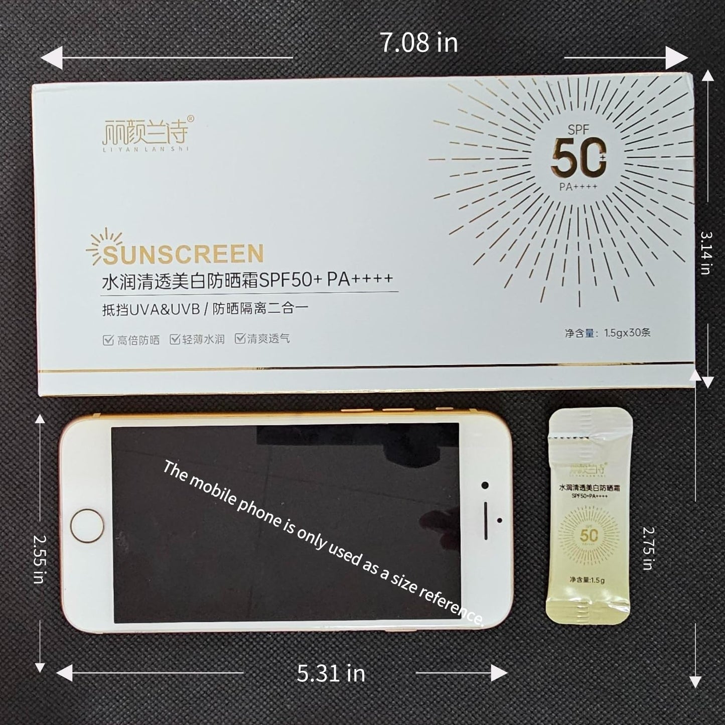 30PCS Mini Sunscreen Tubes | SPF50+ PA++++ Sunblock Sticks | Travel Size sunblock Bulk for Face & Body | Portable Sunscreen for Outdoor, Travel & Daily Use | 1.59 Oz