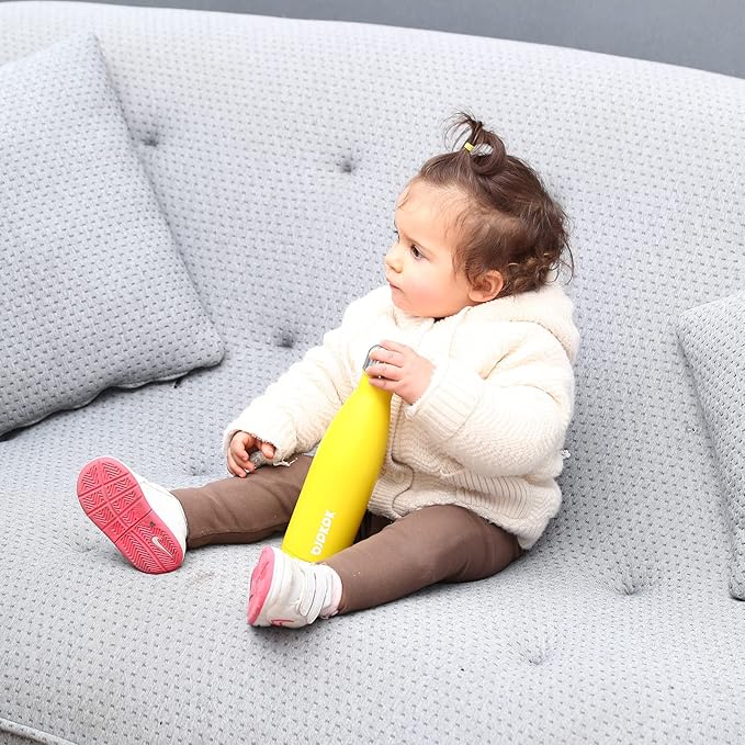 BJPKPK 12oz Insulated Stainless Steel Water Bottles Travel Sports Water Bottles Dishwasher Safe,White