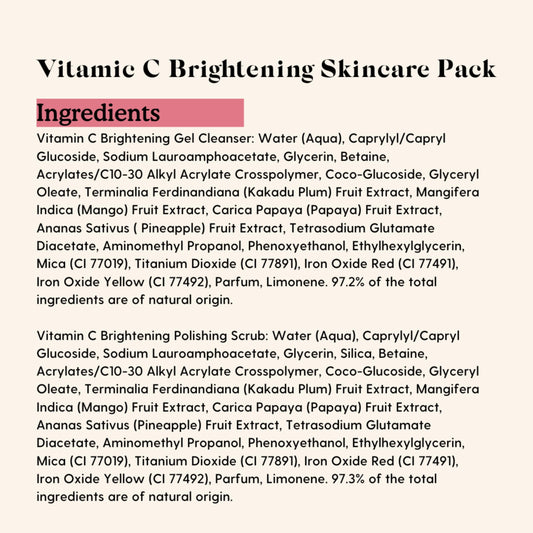 Essano Vitamin C Skin Care Set, Radiant Skincare Pack with Gel Face Cleanser (40ml), Exfoliating Face Scrub (40ml), Facial Serum (3ml), SPF15 Moisturizer (10g), For Travel or Trial, Cruelty Free
