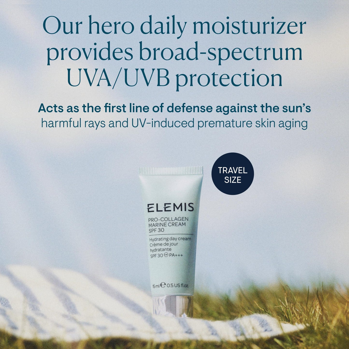 ELEMIS Pro-Collagen Marine Cream SPF 30, Lightweight Anti-Wrinkle Daily Facial Moisturizer