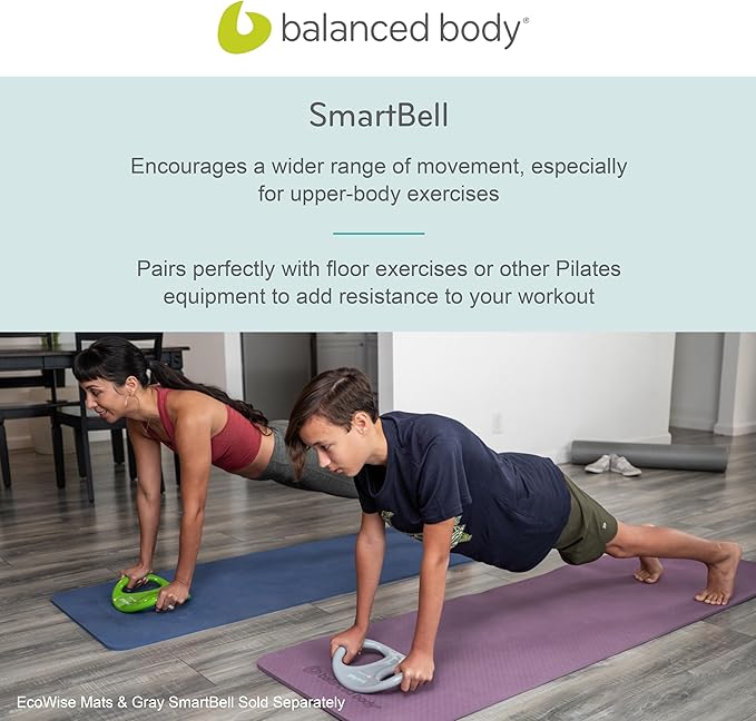 Balanced Body SmartBell Ergonomic Two-Handed Pilates Exercise Weight, Pilates Dumbbell, Exercise Equipment for Home Gym or Pilates Studio Use
