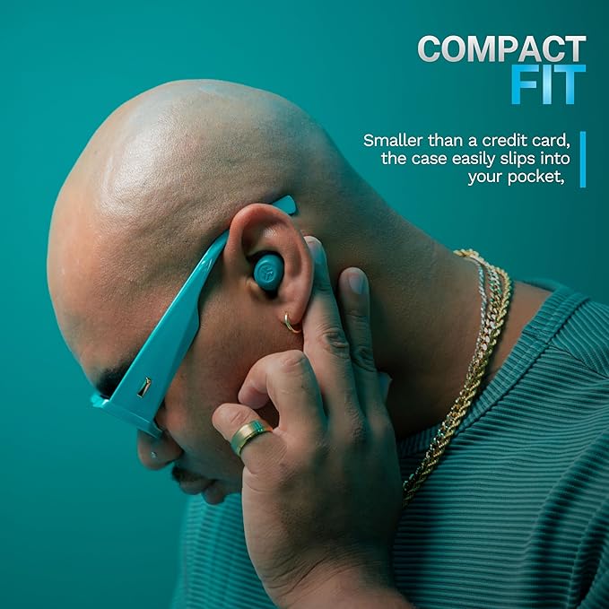 JLab Go Pop ANC True Wireless Earbuds & Charging Case, Teal, Active Noise Cancelling, 10mm Drivers, Dual Connect, Customize Your Sound with App, Be Aware Mode, Compact Fit, MEMS Microphone
