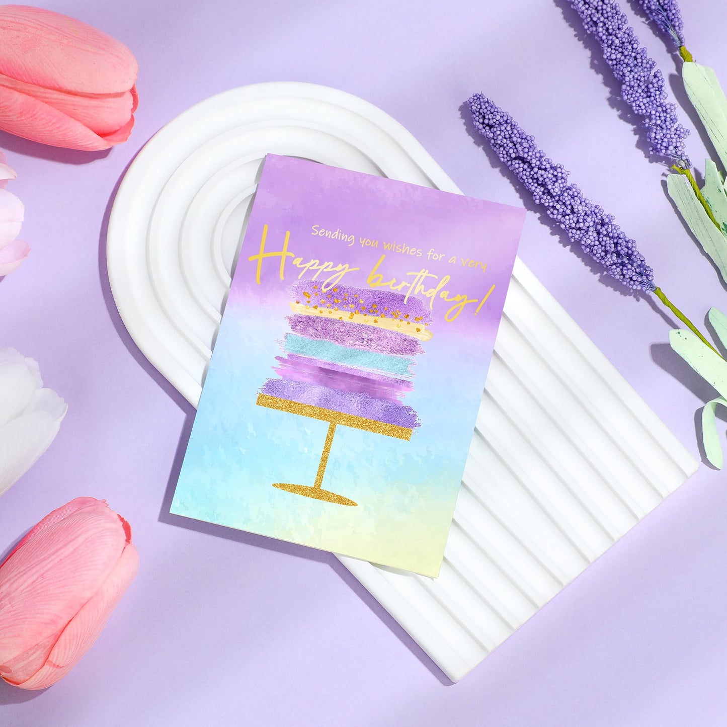 Birthday Gifts for Women Happy Birthday Purple Gift Baskets for Woman Unique Gift Sets for Women Gifts Box for Woman Friendship Mom Sister Best Friend Female Her