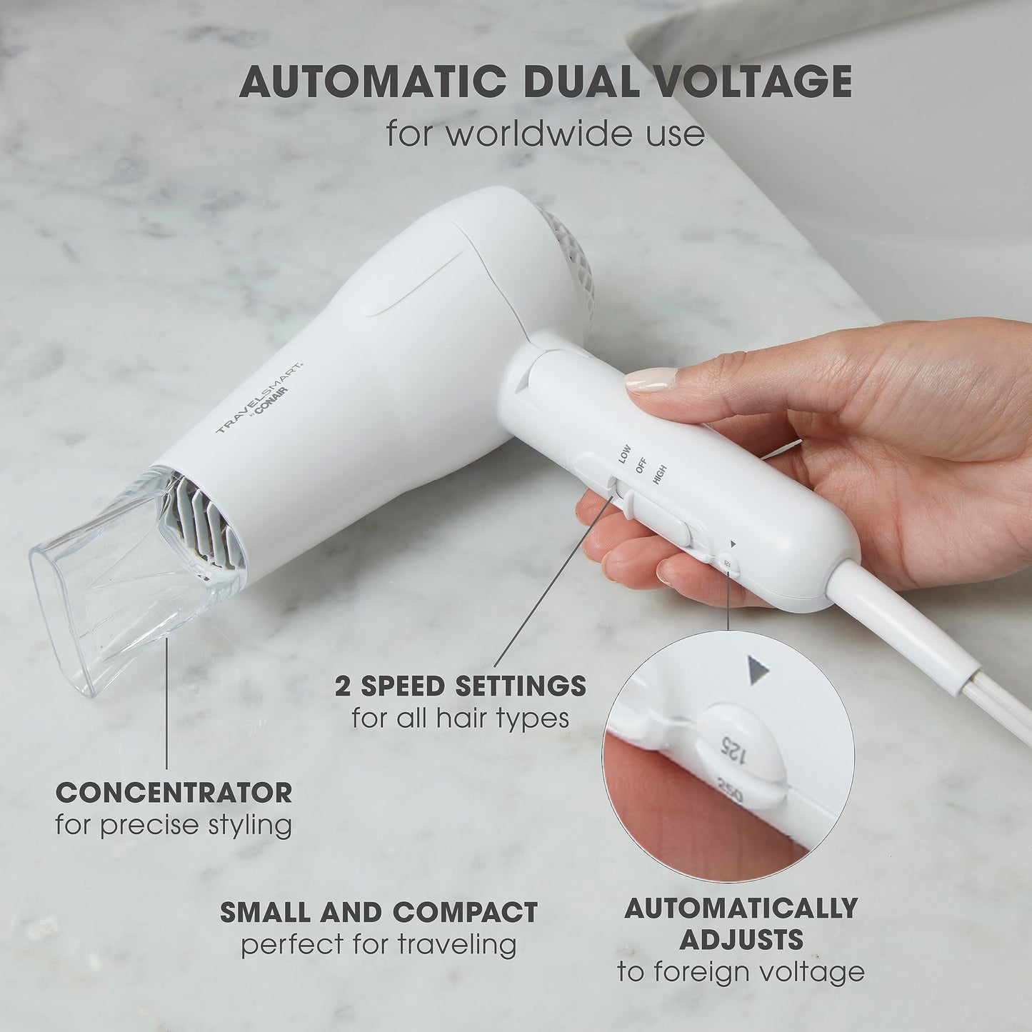 MINI PRO TRAVEL HAIR DRYER
