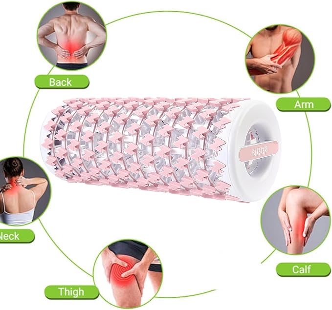 Collapsible Foam Roller for Exercise and Recovery (13 Inches), Easily Portable at 5.5 inches (Pink)