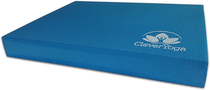 Clever Yoga Balance Pad - Foam Balance Pad for Exercise, Pilates & Workout, Non-Slip Thick Foam Base & Physical Therapy Equipment for Strength & Stability Training
