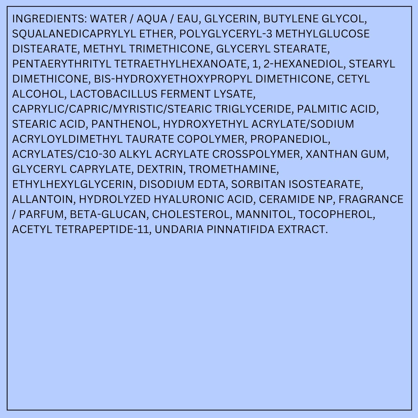 LANEIGE Water Bank Blue Hyaluronic Cream Moisturizer Mini: Hydrating Korean Face Cream with Squalane & Ceramide for Skin Barrier Support, Dermatologist-Tested