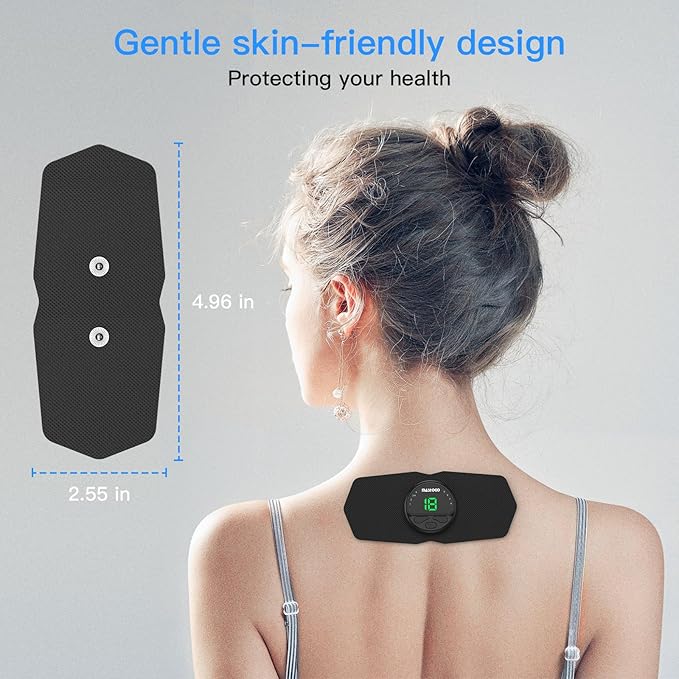 4.96 in x 2.55 in Tens Unit Electrode Pads - Standard 3.5mm Snap-in Connector Tens Unit Replacement Pads - Tens Unit Pads 4 Pack (Please Confirm The Electrode Pads Size Before Purchasing)