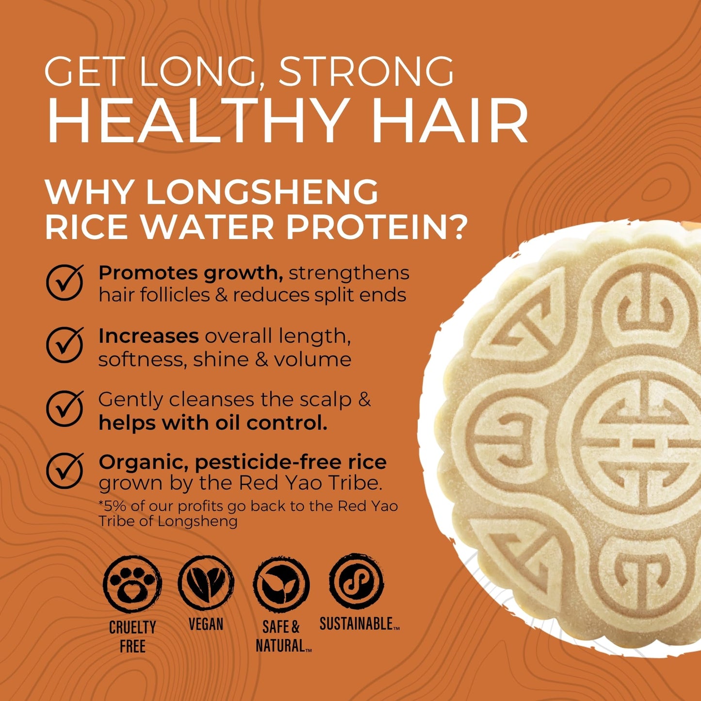 Viori Native Essence Shampoo and Conditioner Bar Set and Bamboo Holder - Made with Rice Water for Hair Growth - Handcrafted Sulfate Free Shampoo and Conditioner