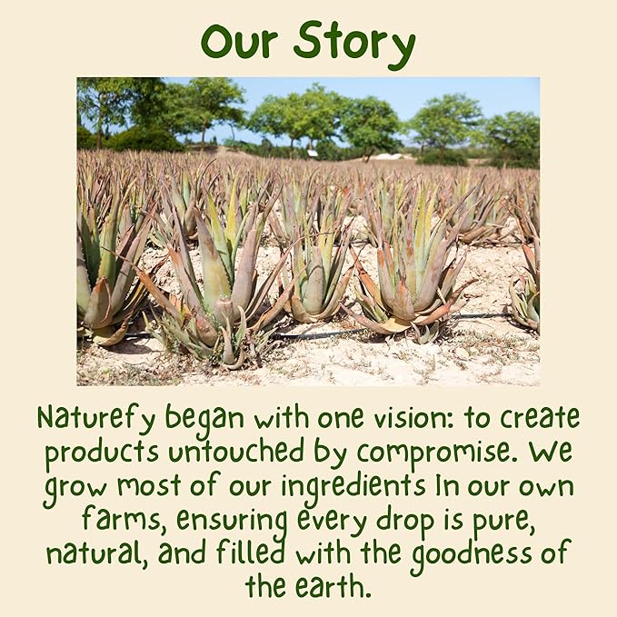 Aloe Vera Gel | 100% Pure & Organic | Farm Fresh Aloe Vera Pulp Extract with Jojoba Oil, Glycerine & Vitamin E | Hydrating, Soothing & Skin Repair Gel for Face, Hair & Body | 10.14 fl.oz.