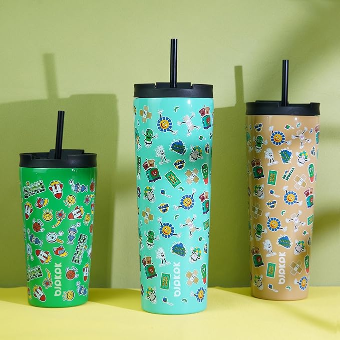 BJPKPK 18oz Stainless Steel Insulated Tumbler With lid And Straw Travel Coffee Thermal Tumblers Cup For Women And Men,Game