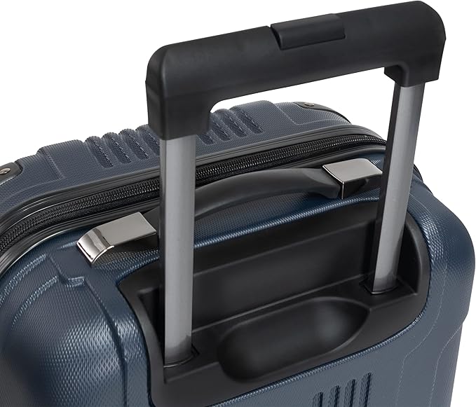 Kenneth Cole REACTION Out of Bounds Lightweight Hardshell 4-Wheel Spinner Luggage, Naval, 24-Inch Checked