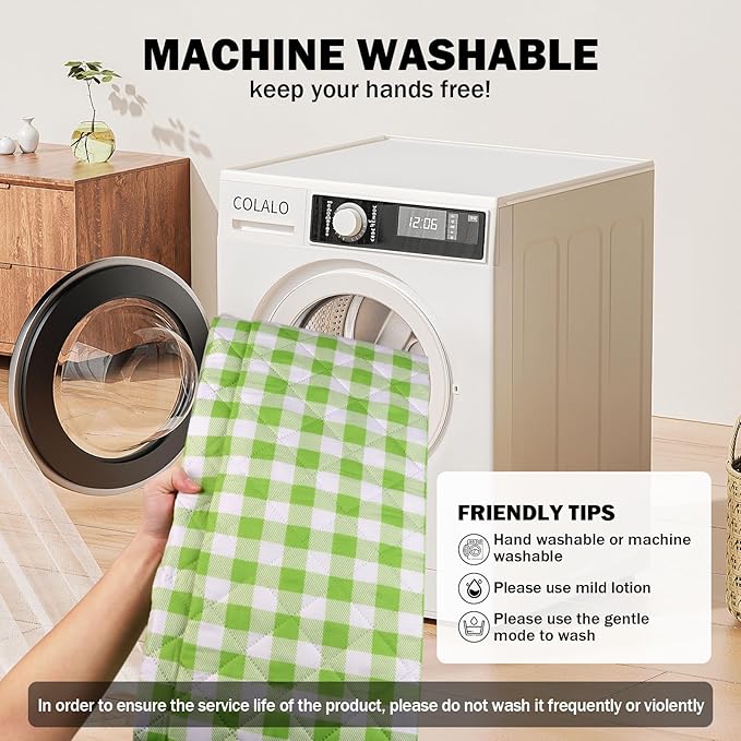 78.7''x78.7'' Extra Large Picnic Beach Blankets, 3 Layers Plaid Waterproof Thickened Foldable Camping Blanket, All-in-one Portable Mat, Suitable for Park, Camping, Outdoor Indoor, Green