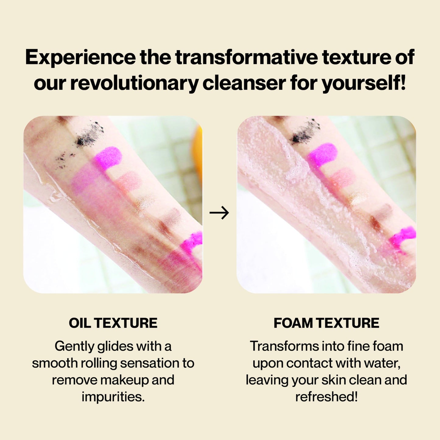 Knours. Korean Cycle and Hormone Conscious 3 M's 2-in-1 Makeup Remover | Oil-to-Foam Non-Stripping Cleanser | Jojoba + Honey | EWG Verified | Non-Drying | 145ml/4.97oz