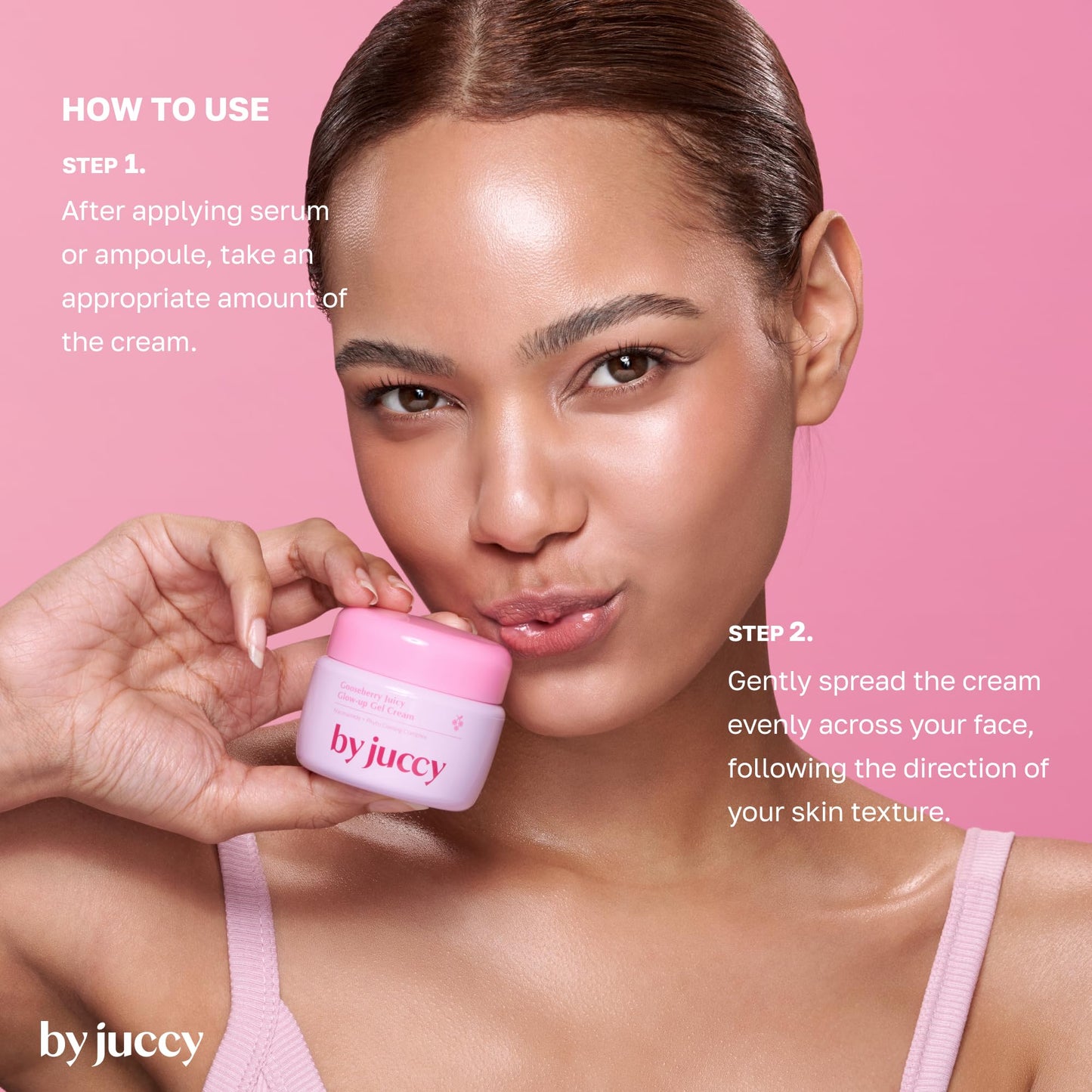 BYJUCCY Gooseberry Juicy Glow-up Gel CreamㅣDaily Hydration, Even Skin ToneㅣGooseberry, Alpha-Arbutin, Niacinamide, Centella AsiaticaㅣKorean Skin Care, Korean Moisturizer | By Juicy | 1.85 Fl.oz