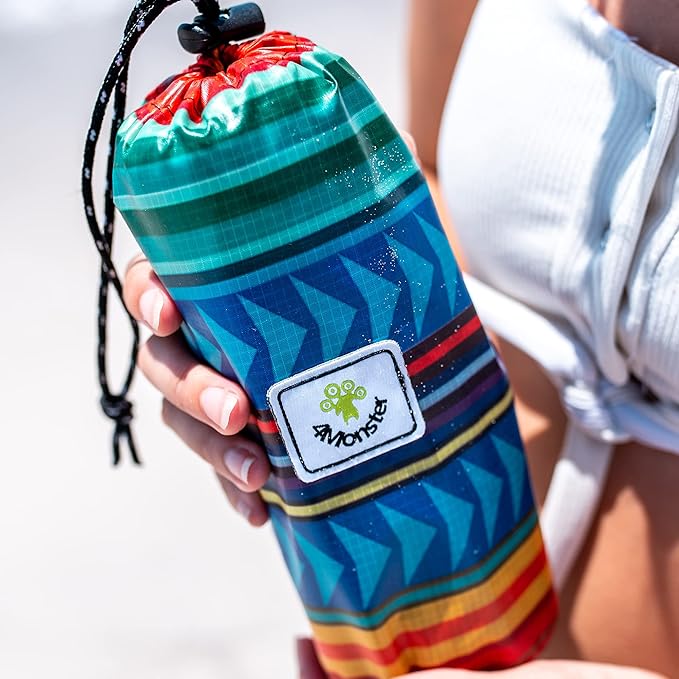 4Monster Microfiber Beach Towel Quick Dry,Super Absorbent Lightweight Travel Towel for Swimmers, Sand Free Camping Towel, Beach Towels for Pool,Swim,Water Sports,Yoga