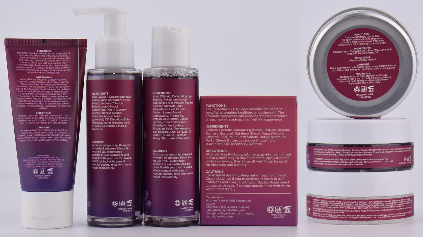 Spa Gifts for Women,Relaxing Bath Set & Stress Relief Body Wash Self Care Package,Secret Santa Christmas Stocking Stuffers Gifts Women Birthday Her Mom Sister Wife Friend Valentine Mothers Day