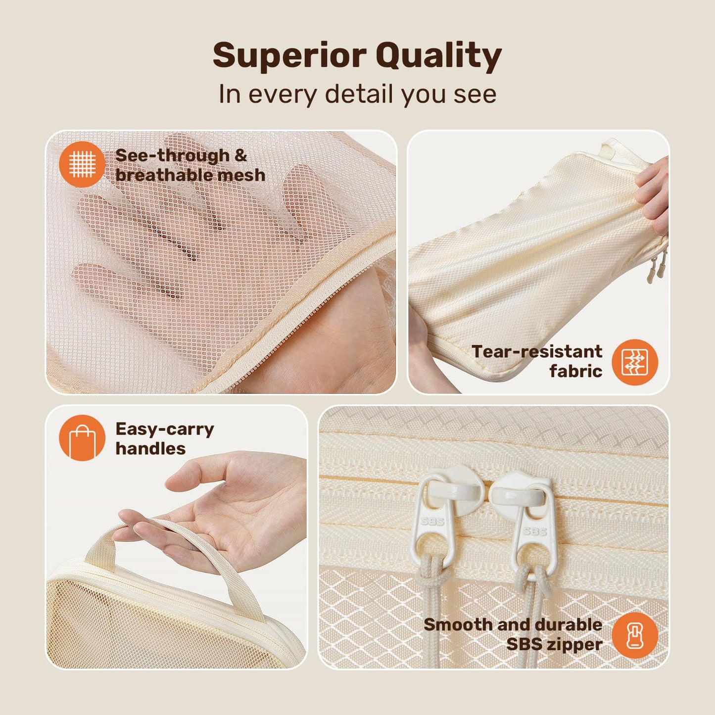 Compression Packing Cubes for Travel, Lightweight 6 Set Bags Cruise Must Haves for Luggage Carry On Suitcase and Clothes Organizer, Durable Vacation Essentials and Accessories Gifts for Women and Men