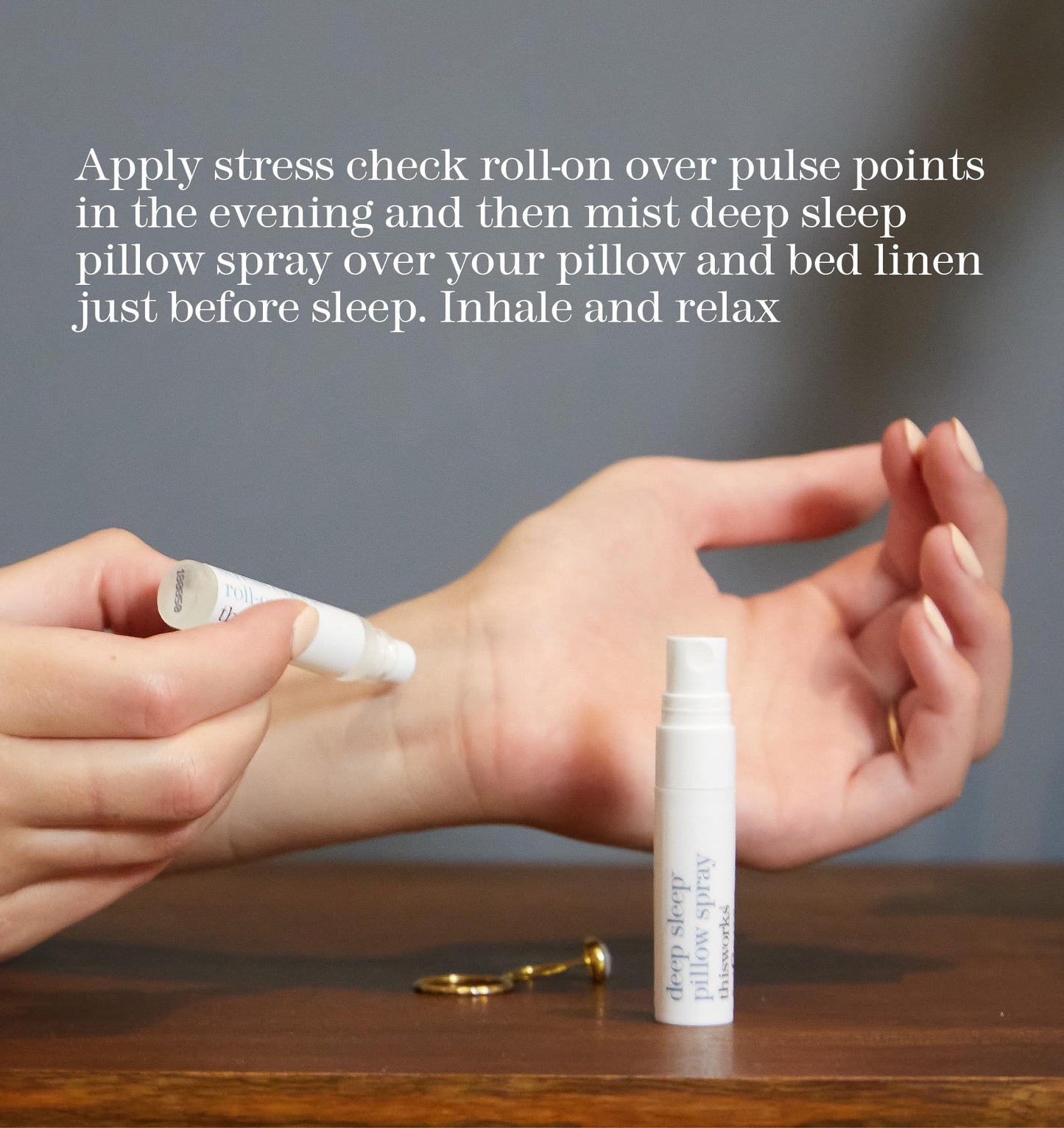 thisworks Choose Sleep Travel Kit, The Deep Sleep Pillow Mini Spray and Aromatherapeutic Roller Ball Infused with Eucalyptus, Frankincense & Lavender Essential Oils, 2x5ml