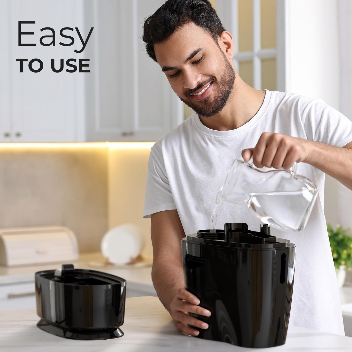 Everlasting Comfort 6L Humidifiers for Bedroom, Quiet 50HR Runtime Top Fill Supersized Cool Mist Humidifier Large Room Indoor, Whole House Air Humidifier for Plants, Baby Nursery, Allergies, Dry Skin