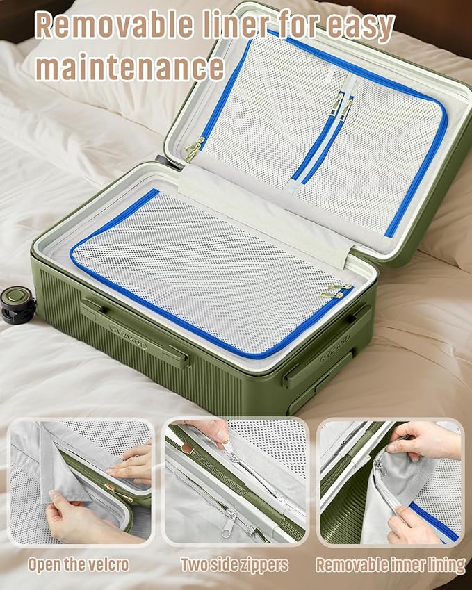 Joyway Luggage Sets 2 Piece, 22 Inch Carry On Luggage and 26 Inch Trunk Checked Luggage with Cup Holder, Lightweight Hardside Suitcase with Pressure-resistant Frame, Shock Absorbing Wheel and TSA Lock