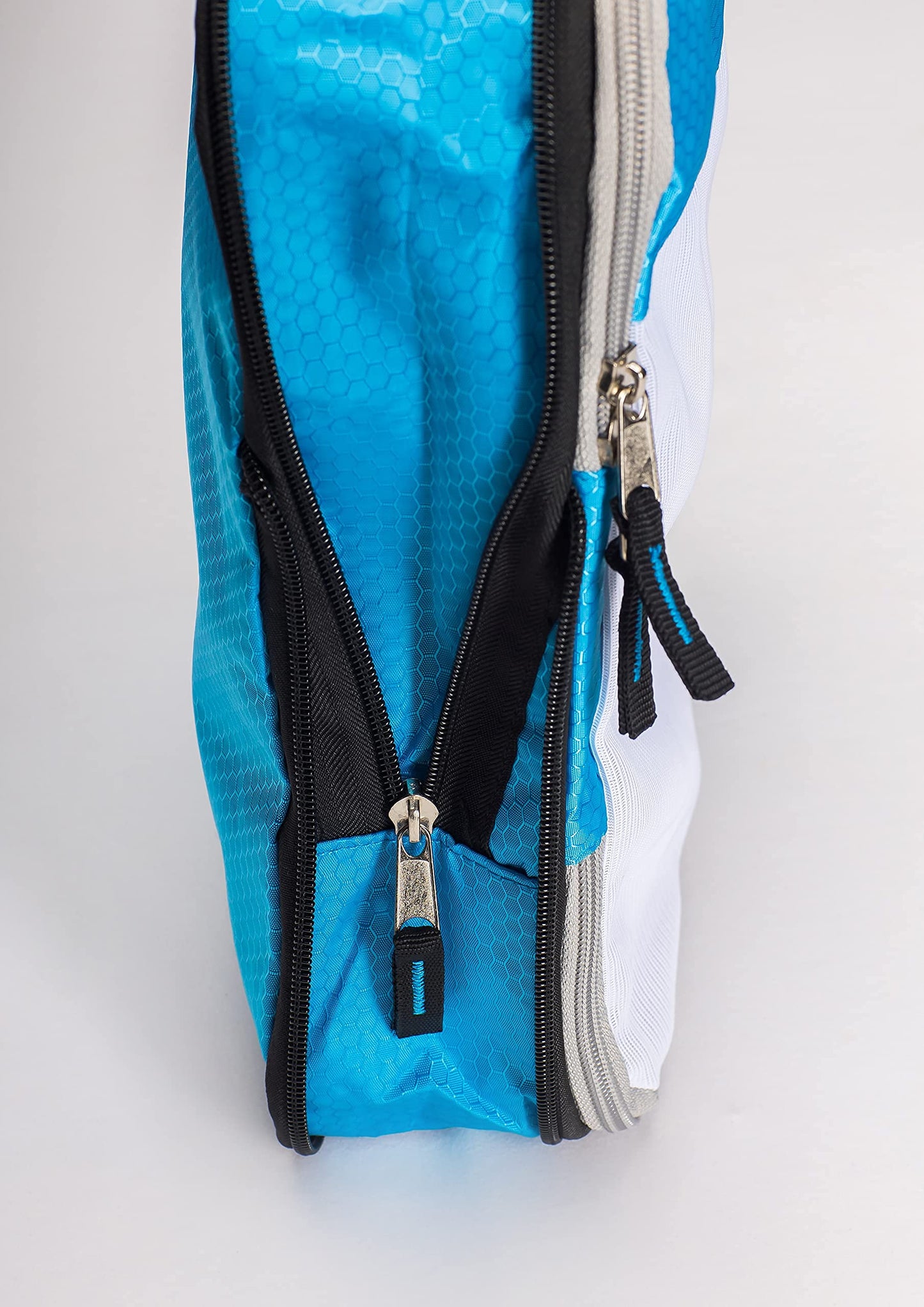 TRIP NUTS 6 Piece Travel Compression Packing Cubes Set - Luggage Organizer, BlueWhite