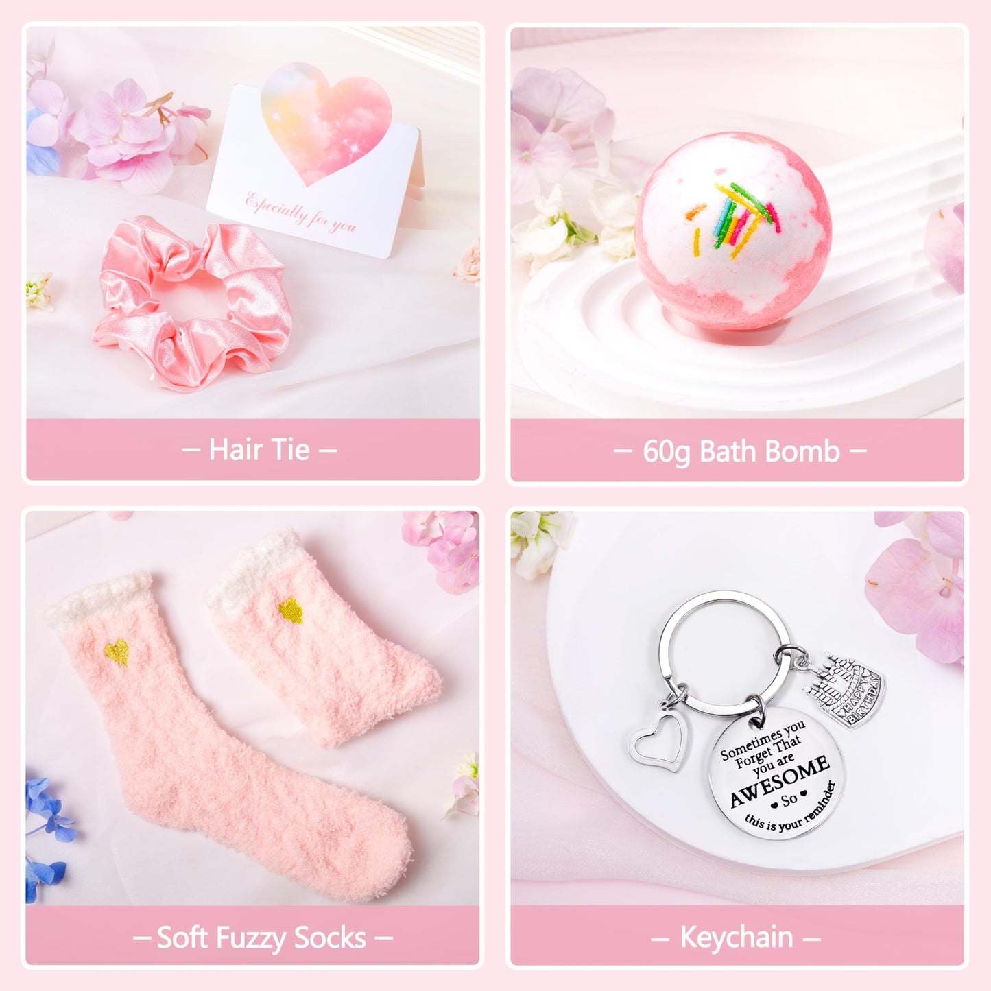 Birthday Gifts for Teen Girls, Best Friend Gift for Her, Happy Birthday Relaxing Spa Gifts Basket Self Care Gift for Mom, Wife, Girlfriend, Sister, Her, Friends, Coworker