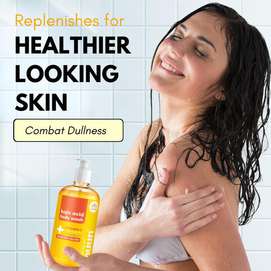 Muun Body Wash with AHA&BHA Exfoliating, 16.9 Fl Oz/500ml Prevent Ingrown Hair Even Skin Tone Underarm Bikini, Smoothe & Soften Body Wash