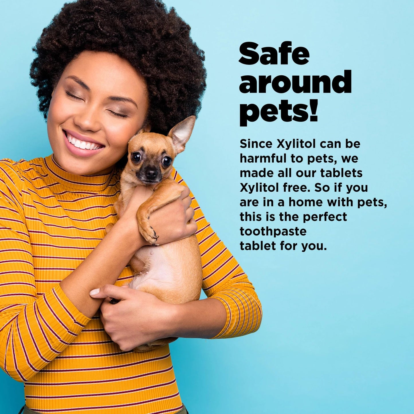 Chomp Super Whitening Spearmint Toothpaste Tablets with Nano Hydroxyapatite