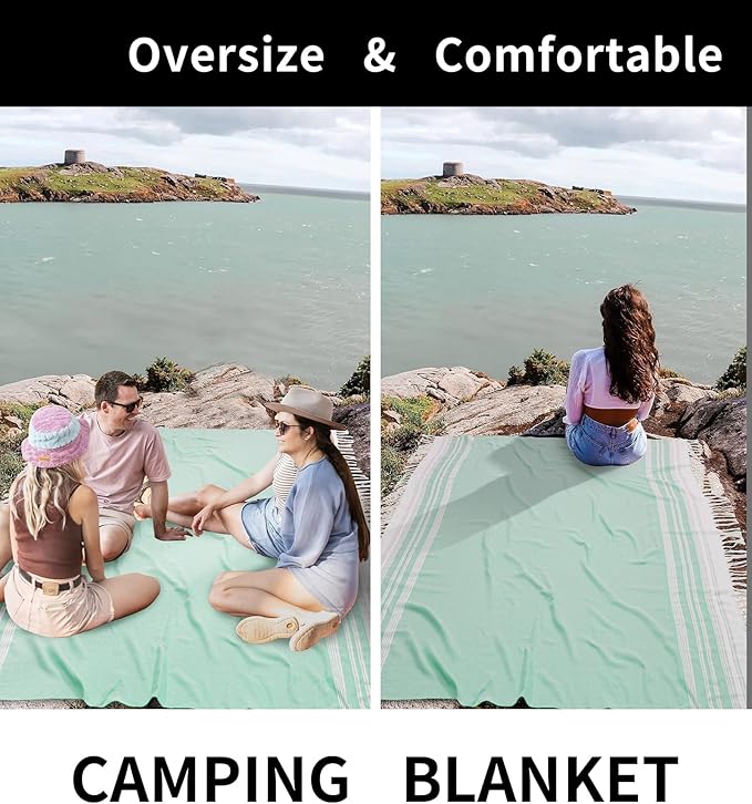 Large Throw Blanket Yoga Blanket Turkish Beach Towel Mens Birthday Gift Ideas Dad Father Day Husband Brother Uncle Boyfriend Male Boss Grandpa Him Appreciation Thank You Retirement 60th 50th 40th 30th