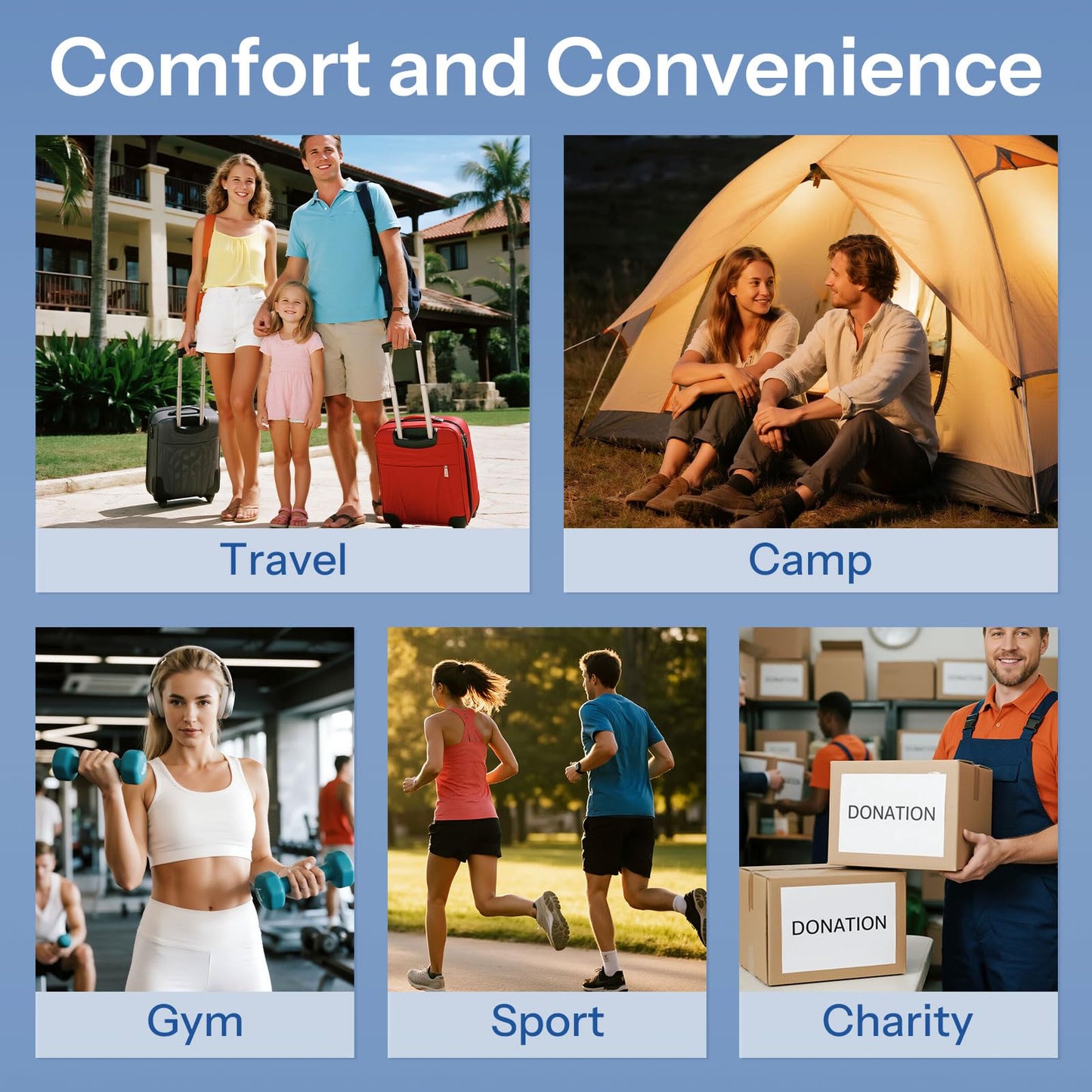 20 Set Travel Size Toiletries Set, Shampoo, Body Wash, Conditioner (0.35oz Each, 3-in-1 Toiletry Kits, White Tea Scent) – Bulk Hotel Amenities for Guests, Airbnb, Motels, Vacation Rentals