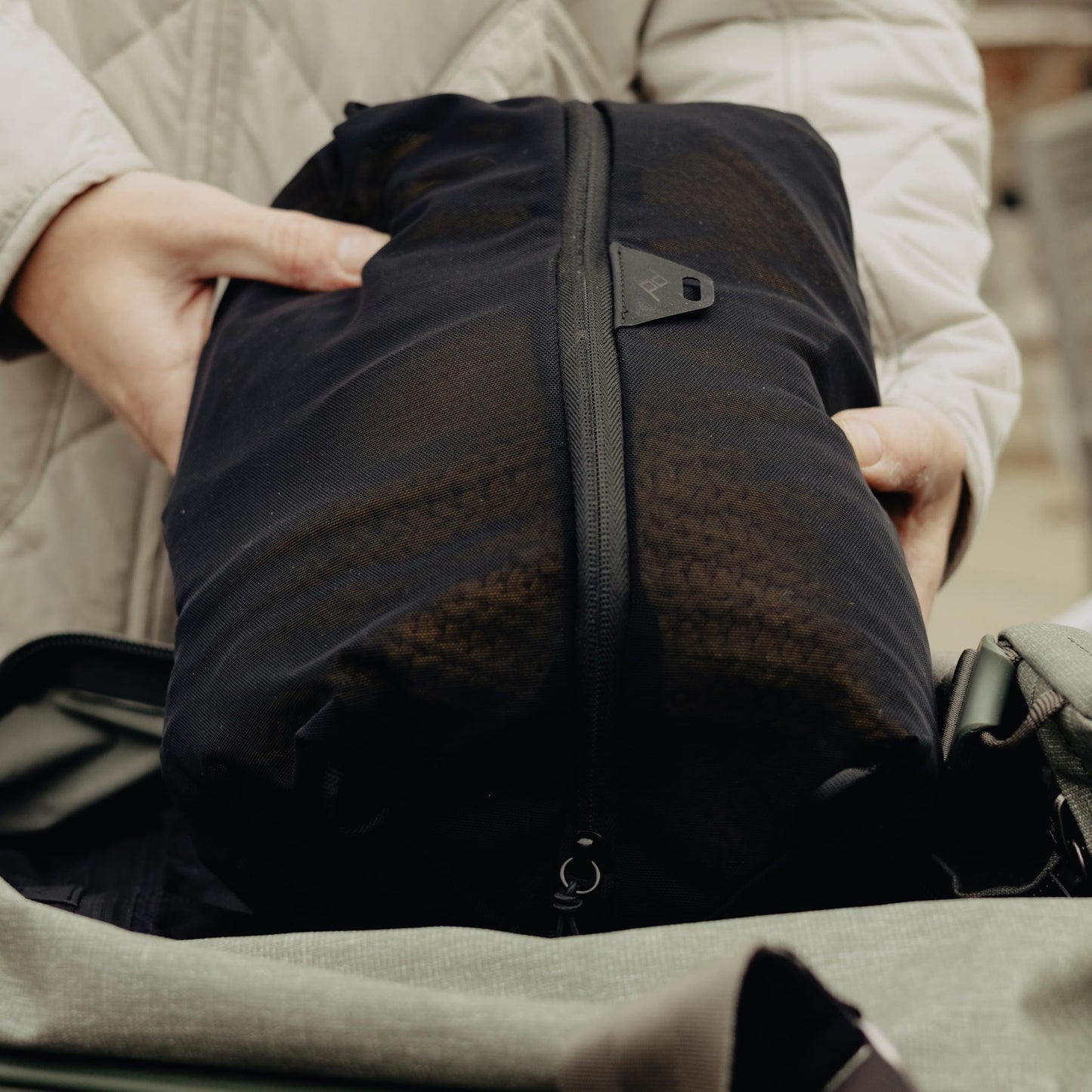 Peak Design Ultra Light Mesh Packing Cube for Quick and Efficient packing while travelling (Black - S) Travel Essentials as an organizer for your travel bag