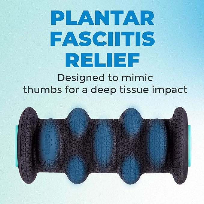 Chirp Wheel XR Foot Massage Roller - Targeted Massage for Plantar Fasciitis and Foot Fatigue, Arch Pain Relief, and Muscle Recovery | High Density Foam Exercise Equipment, 500lbs Capacity, 2" Mint