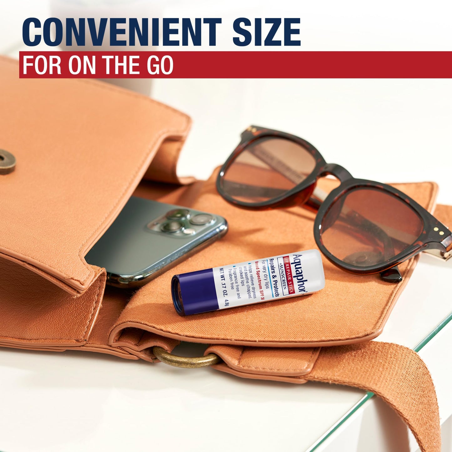 Aquaphor Lip Repair and Protect Stick with Sunscreen, Broad Spectrum SPF 30 Sunscreen Lip Balm, 0.17 Oz Stick, Pack of 4