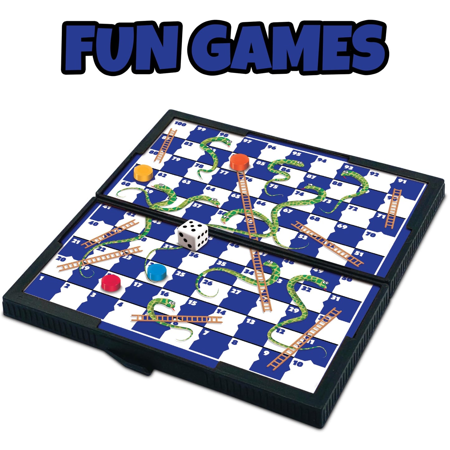 Gamie Magnetic Board Travel Games for Kids, Set Includes 12 Retro Fun Games - 5" Compact Design - Individually Boxed - Teaches Strategy & Focus, Great for Road Trip/Travel/Camping, Gift for Ages 6+