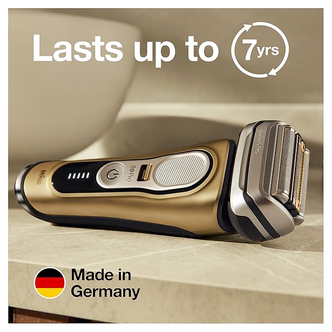 Braun Series 9 Pro 9419s Electric Shaver for Men, Wet & Dry Shave, Shaving Kit with 4+1 Head with ProLift Trimmer