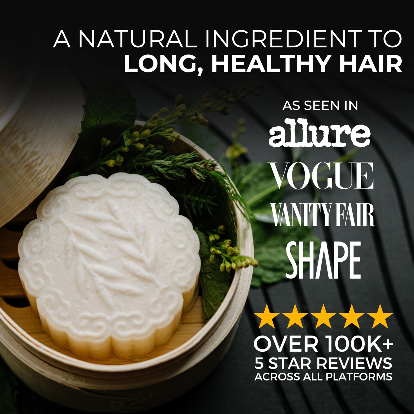 Viori Tea Tree Mint Essential Oil Shampoo Bar Made with Rice Water - Handcrafted All Natural Shampoo Bars - Sulfate Free